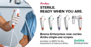 Bosma Enterprises now carries Ambu single-use scopes.